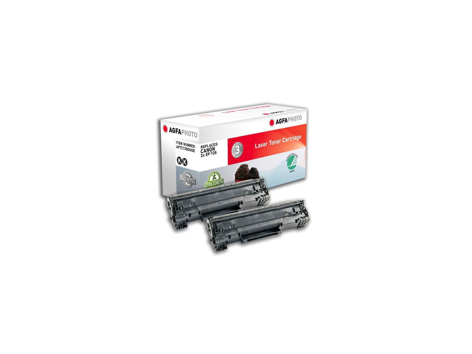 APTC726DUOE APTC726DUOE AgfaPhoto Toner 2x Black