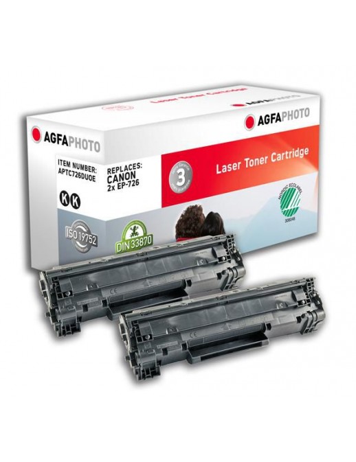 APTC726DUOE APTC726DUOE AgfaPhoto Toner 2x Black