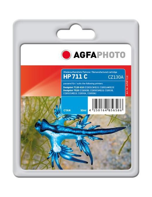 APHP711C APHP711C AgfaPhoto Cyan, 30ml, HP DesignJet T120/T520