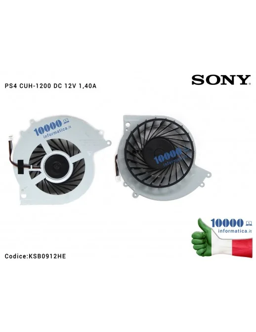 Ventola Fan CPU SONY PlayStation 4 PS4 CUH-1200 DC 12V 1.40A KSB0912HE