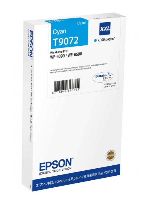C13T90724N C13T90724N Epson Wf-6Xxx Ink Cartridge Cyan Xxl