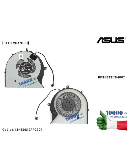 Ventola di Raffreddamento Fan GPU ASUS ROG STRIX SCAR FX503 GL503 FX503V FX503VM GL503V GL503VM GL703V GL703VM DFS602212M00T