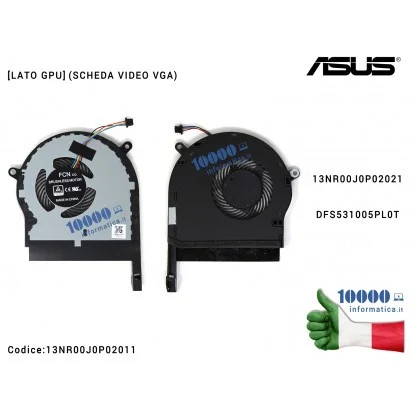 13NR00J0P02011 Ventola di Raffreddamento Fan GPU ASUS TUF Gaming FX504 FX504G FX504GD FX504GE ZX80G FX80GE FX80FE FX80 13NR00...