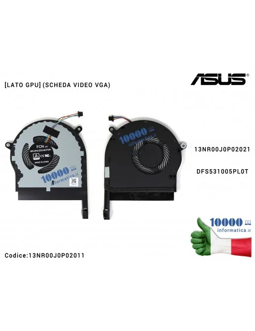 13NR00J0P02011 Ventola di Raffreddamento Fan GPU ASUS TUF Gaming FX504 FX504G FX504GD FX504GE ZX80G FX80GE FX80FE FX80 13NR00...