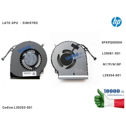 L30203-001 Ventola di Raffreddamento Fan GPU HP 15-DC 15-DC0004TX 15-DC0005 15-DC0007 15-DC0009 15-DC0011 15-DC0013TX 0FKPQ00...