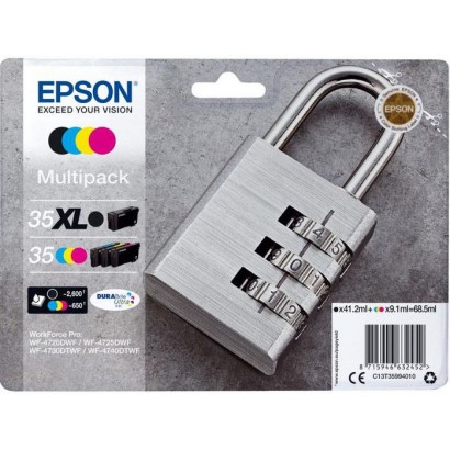 C13T35994020 C13T35994020 Epson Padlock 35Xl Ink Cartridge 1 Pc(S) Original High (Xl) Yield Black, Cyan, Magenta, Yellow