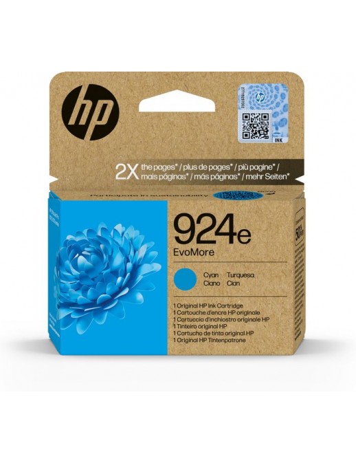 4K0U7NE 4K0U7NE HP 924E Evomore Cyan Original Ink Cartridge