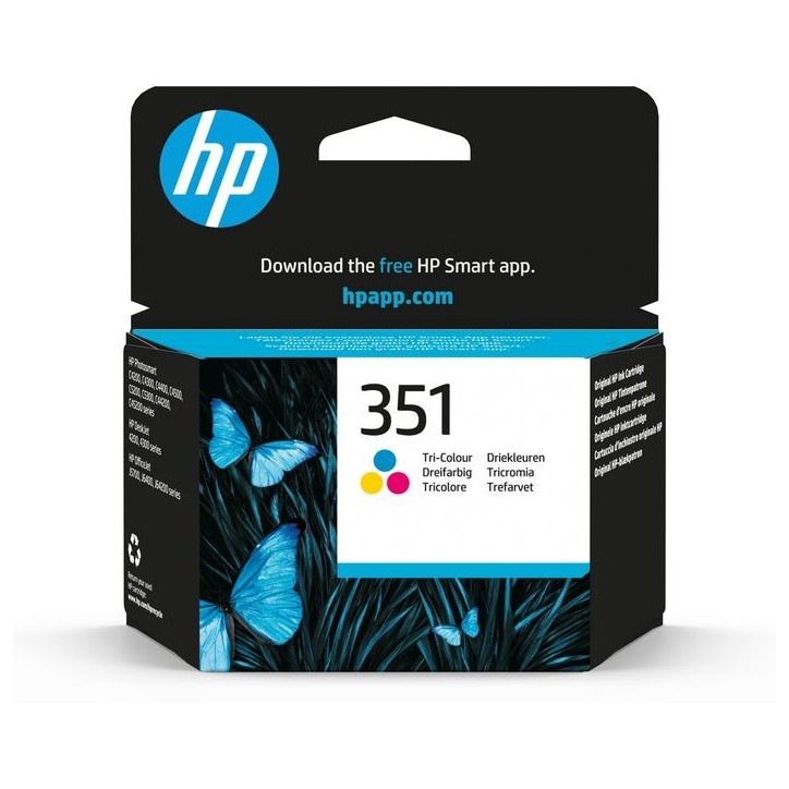 CB337EEBA3 HP 351 Tri-Color Original Ink Cartridge CB337EEBA3 HP 351 Tri-Color Original Ink Cartridge