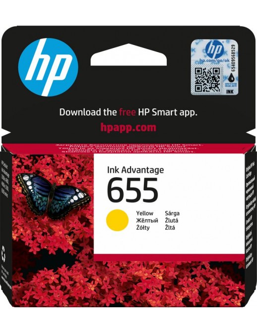 CZ112AE#BHK CZ112AEBHK HP 655 Yellow Original Ink Advantage Cartridge