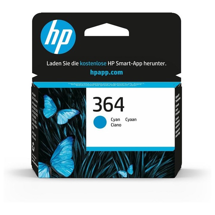 CB318EEBA3 HP 364 Cyan Original Ink Cartridge CB318EEBA3 HP 364 Cyan Original Ink Cartridge