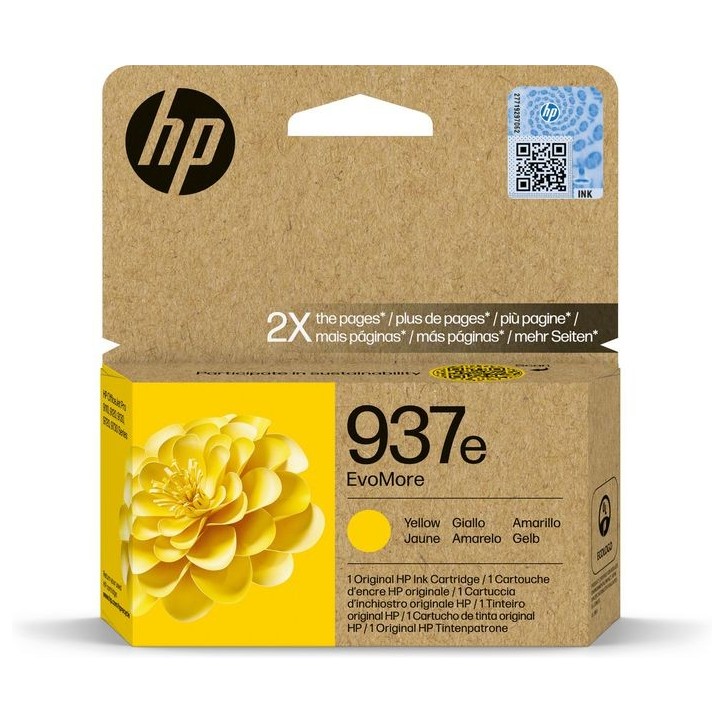 4S6W8NE HP 937E Evomore Yellow Original Ink Cartridge