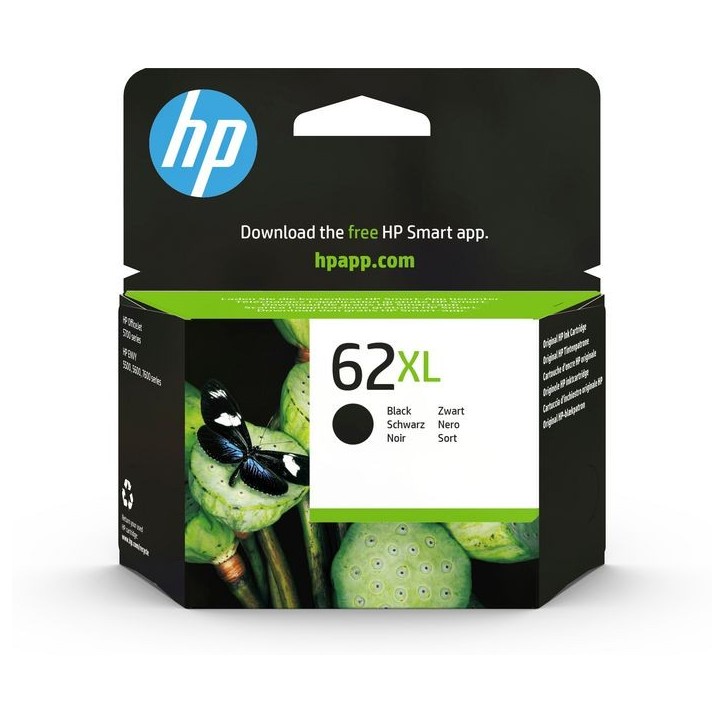 C2P05AEUUQ HP 62Xl High Yield Black Original Ink Cartridge