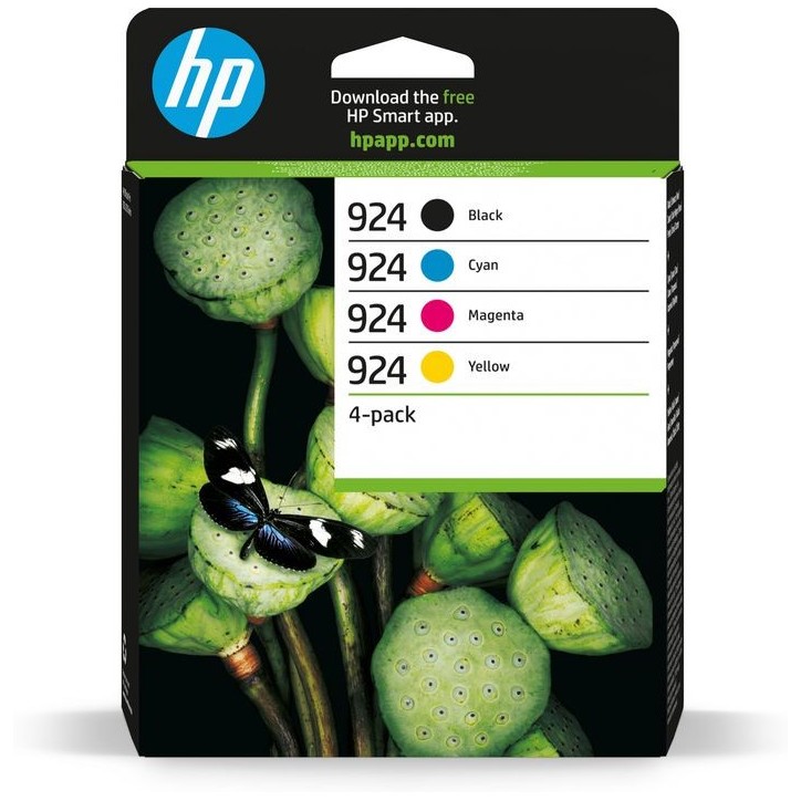 6C3Z1NE HP 924 CMYK Original Ink Cartridge 4-Pack
