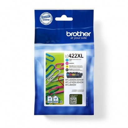LC422XLVAL LC422XLVAL Brother Lc-422Xlval Ink Cartridge 4 Pc(S) Original Black, Cyan, Magenta, Yellow