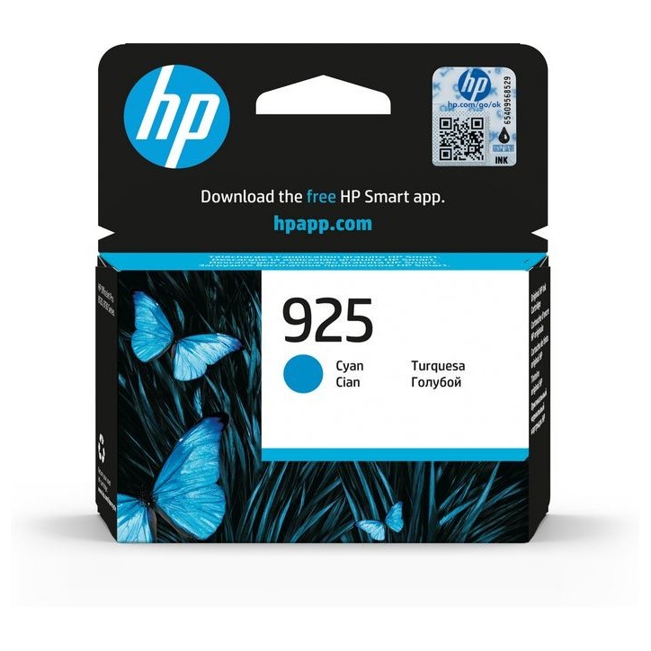 4K0V6PE HP 925 Cyan Original Ink Cartridge 4K0V6PE HP 925 Cyan Original Ink Cartridge
