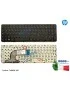 749658-061 Tastiera Italiana HP Pavilion 15-E 15-N 15-R 15-F 15-G 250 G3 255 G3 256 G3 (FRAME NERO LUCIDO) 749658-001 749658-061