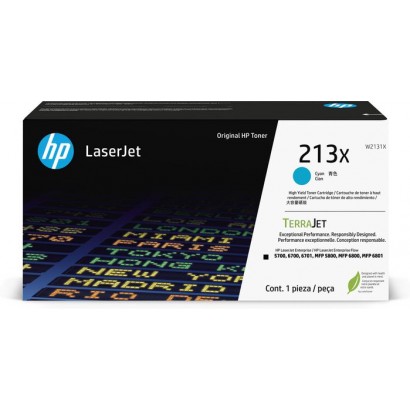 W2131X W2131X HP 213X High Yield Cyan Original Laserjet Toner Cartridge