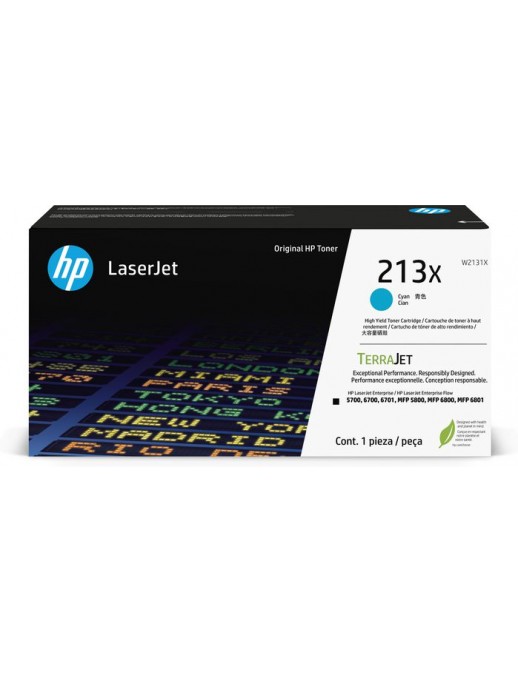 W2131X W2131X HP 213X High Yield Cyan Original Laserjet Toner Cartridge
