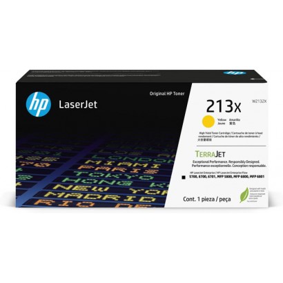 W2132X W2132X HP 213X High Yield Yellow Original Laserjet Toner Cartridge