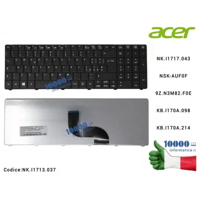 NK.I1713.037 Tastiera Italiana ACER Aspire E1-521 E1-531 E1-531G E1-571 E1-571G Travelmate P253 P453 (NERA) NK.I1717.043 MP-0...