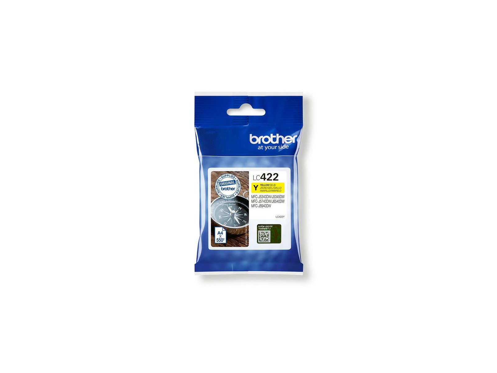 LC422Y LC422Y Brother Lc-422Y Ink Cartridge 1 Pc(S) Original Yellow