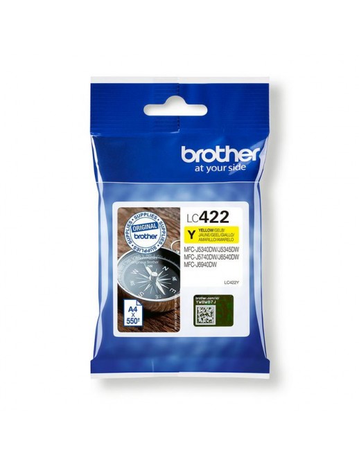 LC422Y LC422Y Brother Lc-422Y Ink Cartridge 1 Pc(S) Original Yellow