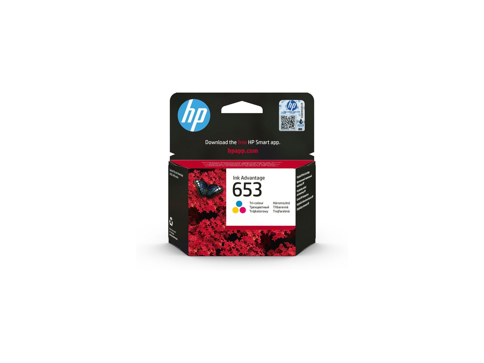 3YM74AE 3YM74AE HP 653 Tri-Color Original Ink Advantage Cartridge