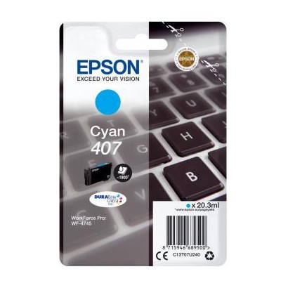 C13T07U240 C13T07U240 Epson Wf-4745 Ink Cartridge 1 Pc(S) Original High (Xl) Yield Cyan