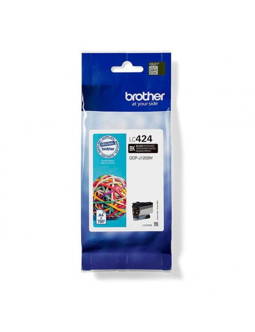 LC424BK LC424BK Brother Lc-424Bk Ink Cartridge 1 Pc(S) Original Black