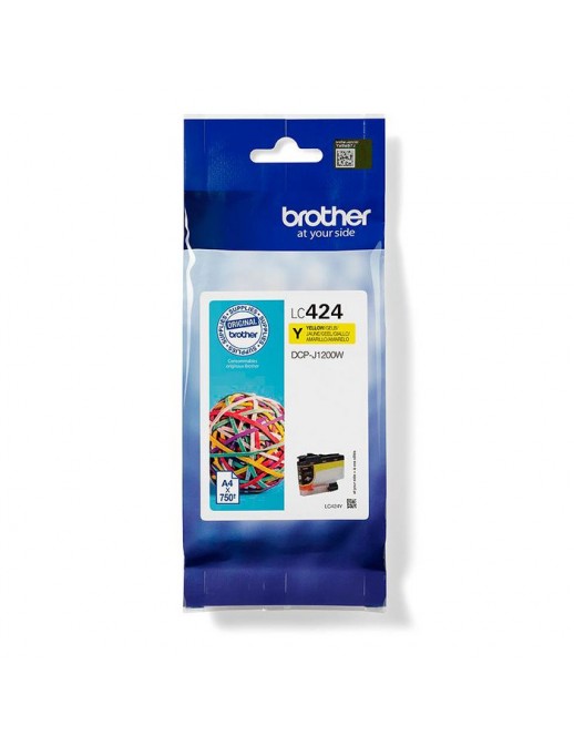 LC424Y LC424Y Brother Lc-424Y Ink Cartridge 1 Pc(S) Original Yellow