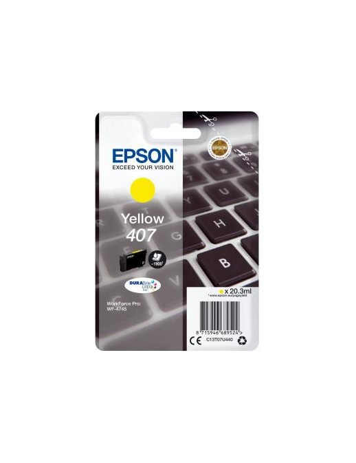 C13T07U440 C13T07U440 Epson Wf-4745 Ink Cartridge 1 Pc(S) Original High (Xl) Yield Yellow