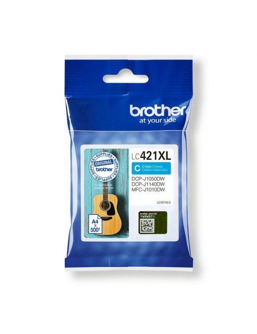 LC421XLC LC421XLC Brother Lc-421Xlc Ink Cartridge 1 Pc(S) Original High (Xl) Yield Cyan