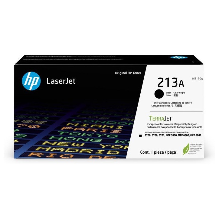 W2130A HP 213A Black Original Laserjet Toner Cartridge W2130A HP 213A Black Original Laserjet Toner Cartridge