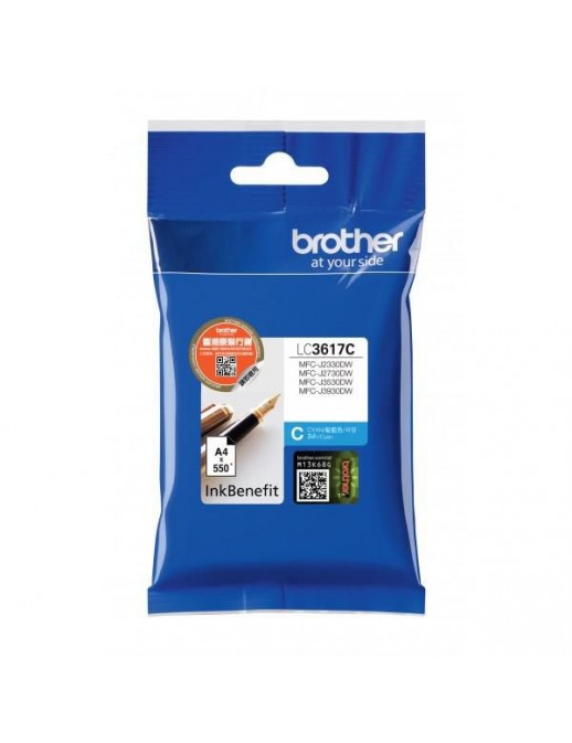 LC3617C LC3617C Brother Lc-3617C Ink Cartridge 1 Pc(S) Original Standard Yield Cyan