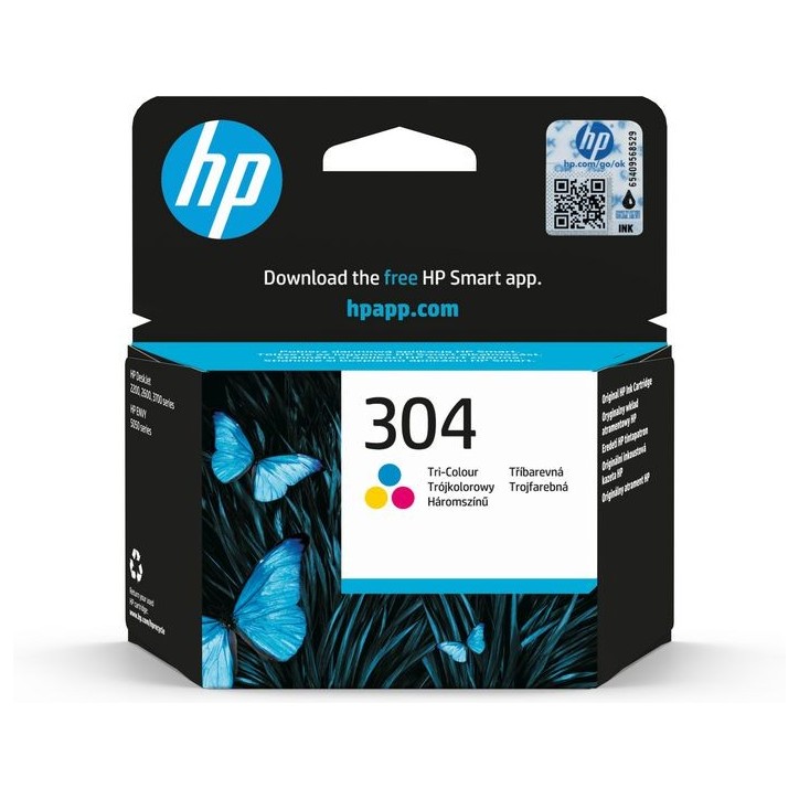 N9K05AEBA3 HP 304 Tri-Color Original Ink Cartridge N9K05AEBA3 HP 304 Tri-Color Original Ink Cartridge