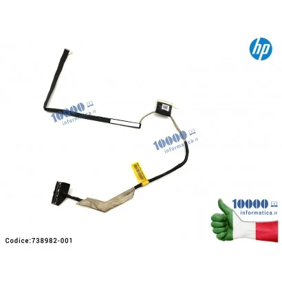 738982-001 Cavo Flat LCD HP ZBook 15 EliteBook 850 G1 DC02001MN00 VBL20 EDP CABLE 738982-001