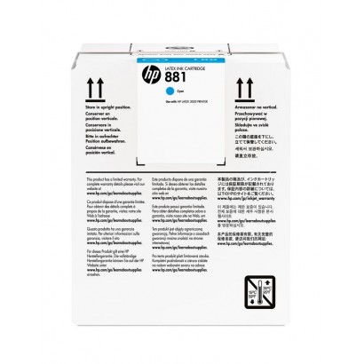 CR331A CR331A HP 881 5-liter Cyan Latex Ink Cartridge