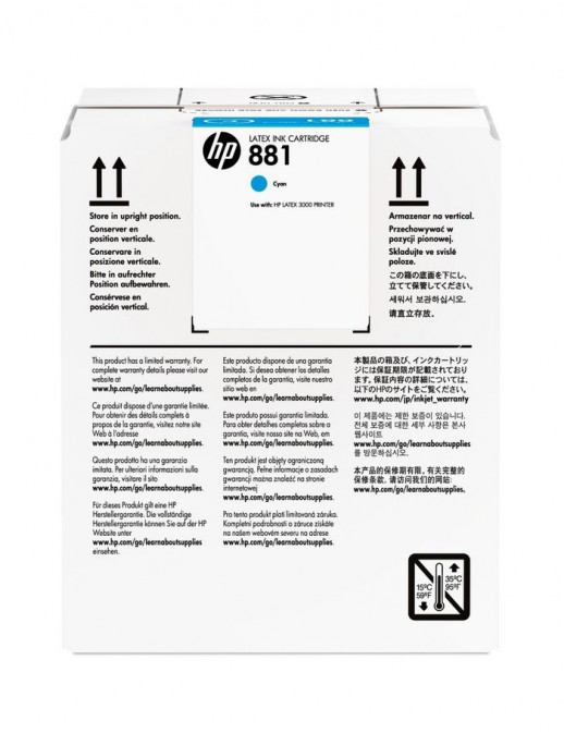 CR331A CR331A HP 881 5-liter Cyan Latex Ink Cartridge