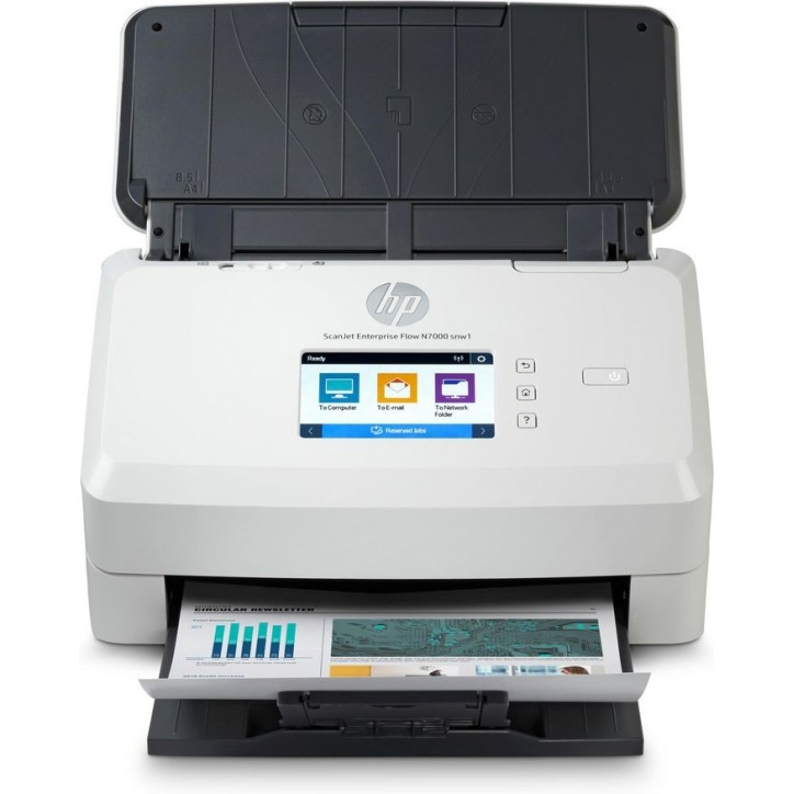 6FW10A HP Scanjet Enterprise Flow N7000 Sheet-Fed Scanner 600 X 600 Dpi A4 White