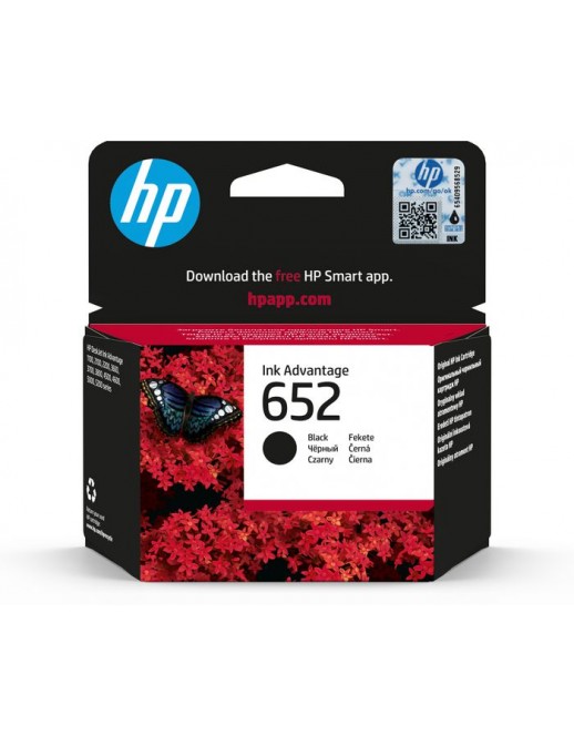 F6V25AE#BHL F6V25AEBHL HP 652 Black Original Ink Advantage Cartridge