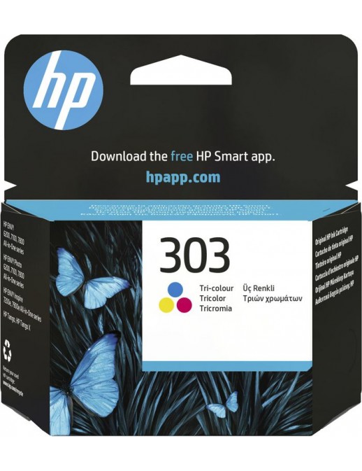 T6N01AE#UUQ T6N01AEUUQ HP 303 Tri-Color Original Ink Cartridge