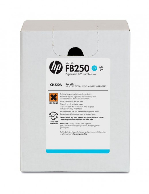 CH220A CH220A HP Fb250 3-Liter Light Cyan Scitex Ink