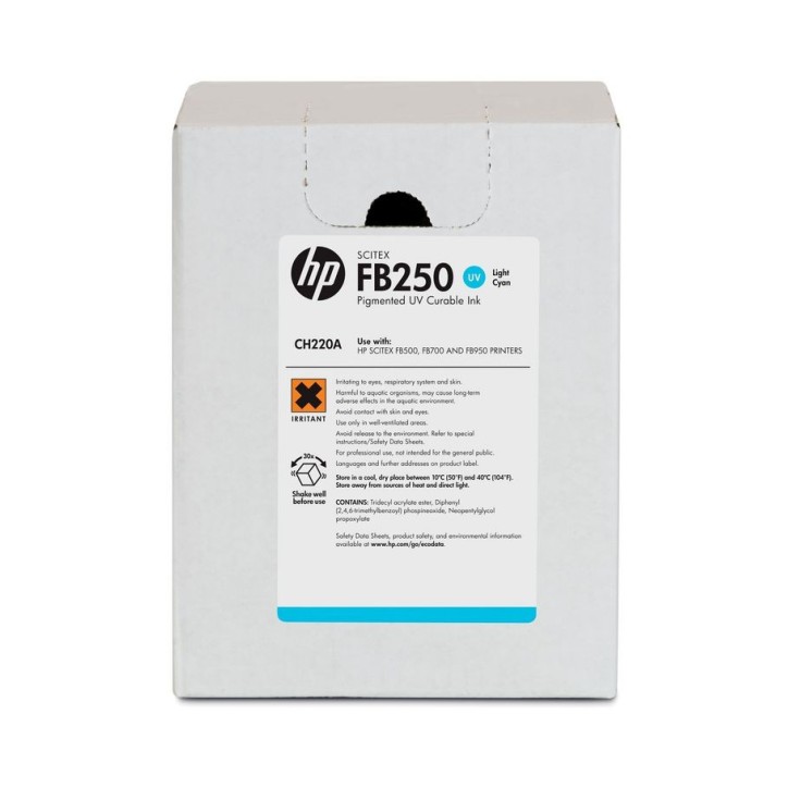 CH220A HP Fb250 3-Liter Light Cyan Scitex Ink
