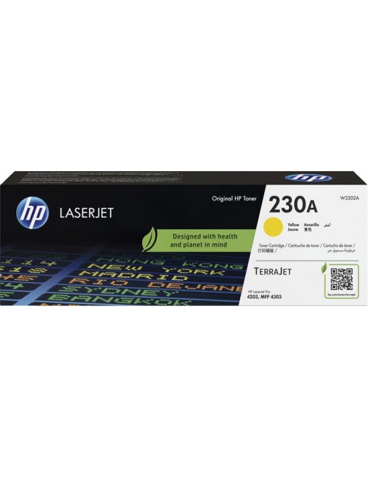 W2302A W2302A HP 230A Yellow Original Laserjet Toner Cartridge