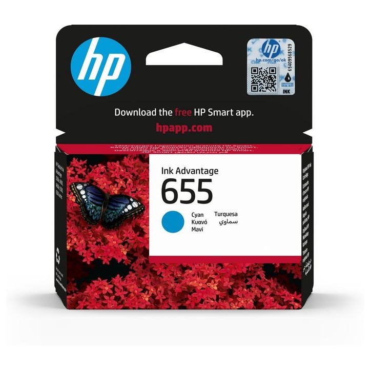 CZ110AE HP 655 Cyan Original Ink Advantage Cartridge