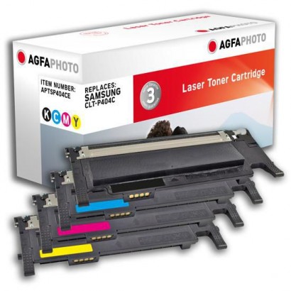 APTSP404CE APTSP404CE AgfaPhoto Toner Cartridge for Samsung CLT-P404C, CMYK, 1500 / 1000 / 1000 / 1000 pages