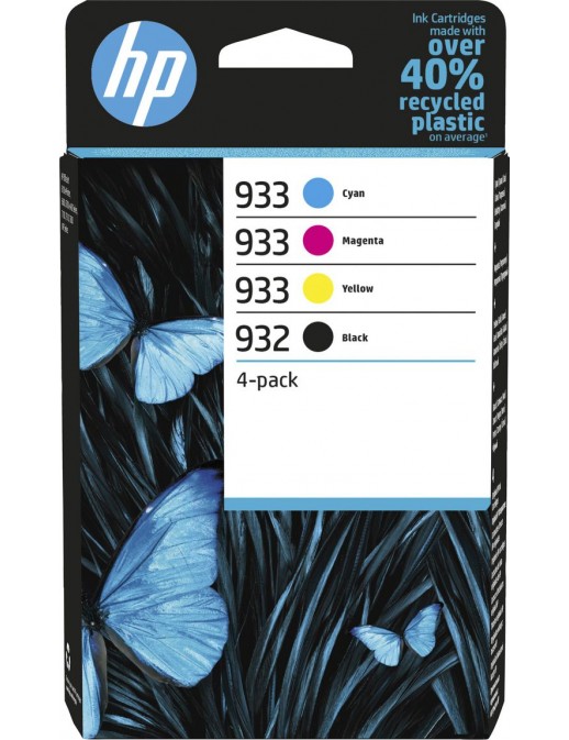 6ZC71AE 6ZC71AE HP 932 Black/933 Cyan/Magenta/Yellow 4-pack Original Inks
