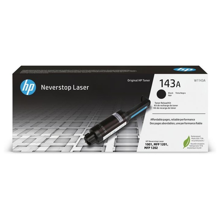 W1143A HP 143A Black Original Neverstop Toner Reload Kit W1143A HP 143A Black Original Neverstop Toner Reload Kit