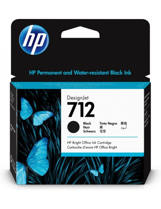 3ED71A 3ED71A HP 712 80-ml Black DesignJet Ink Cartridge