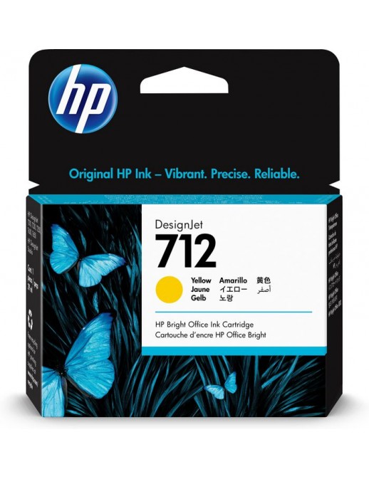 3ED69A 3ED69A HP 712 29-ml Yellow DesignJet Ink Cartridge